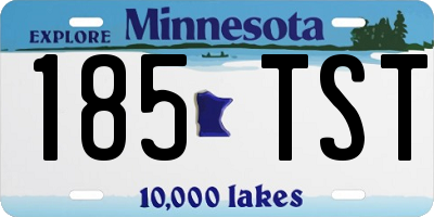 MN license plate 185TST
