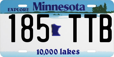 MN license plate 185TTB