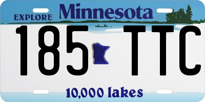 MN license plate 185TTC