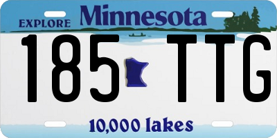 MN license plate 185TTG