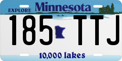 MN license plate 185TTJ