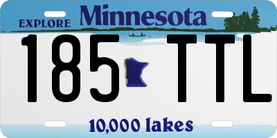 MN license plate 185TTL