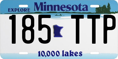 MN license plate 185TTP