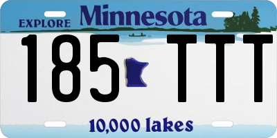 MN license plate 185TTT