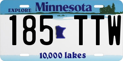 MN license plate 185TTW