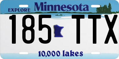 MN license plate 185TTX
