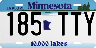 MN license plate 185TTY