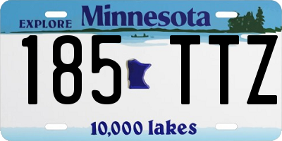MN license plate 185TTZ