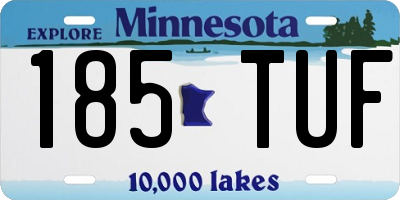 MN license plate 185TUF