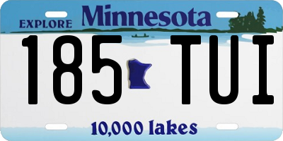 MN license plate 185TUI