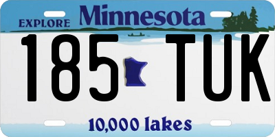 MN license plate 185TUK