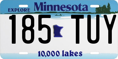 MN license plate 185TUY