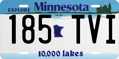 MN license plate 185TVI