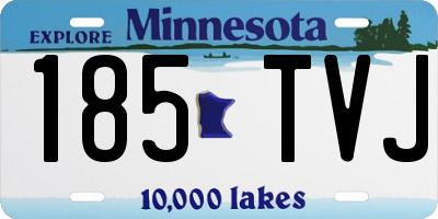 MN license plate 185TVJ