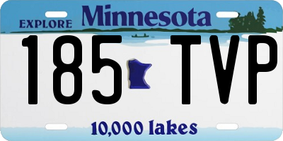 MN license plate 185TVP