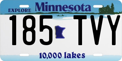 MN license plate 185TVY