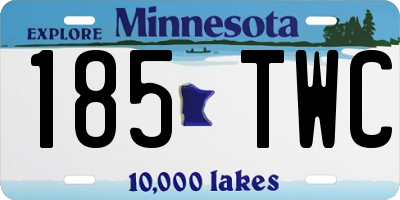 MN license plate 185TWC