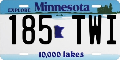 MN license plate 185TWI