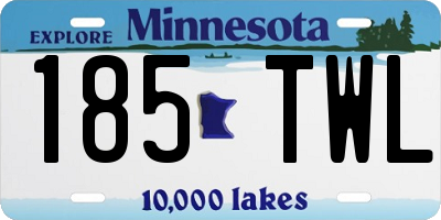 MN license plate 185TWL