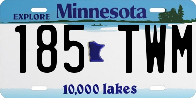 MN license plate 185TWM