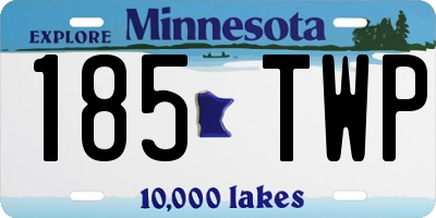 MN license plate 185TWP