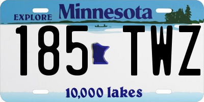 MN license plate 185TWZ