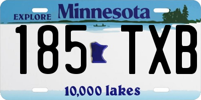 MN license plate 185TXB