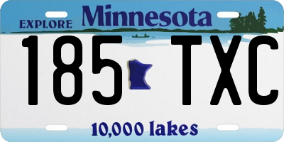 MN license plate 185TXC