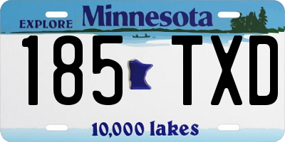 MN license plate 185TXD