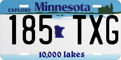 MN license plate 185TXG