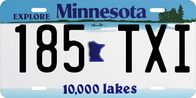 MN license plate 185TXI