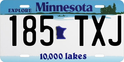 MN license plate 185TXJ