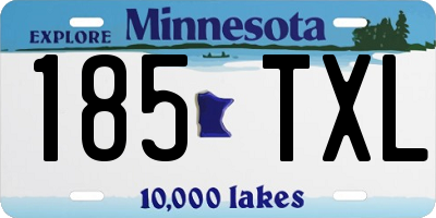 MN license plate 185TXL