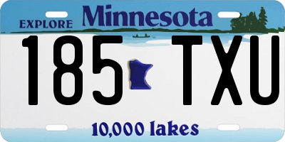 MN license plate 185TXU