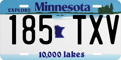 MN license plate 185TXV