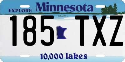MN license plate 185TXZ