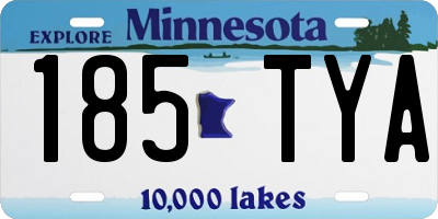 MN license plate 185TYA