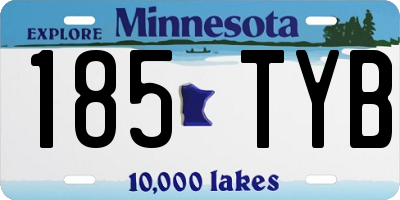 MN license plate 185TYB