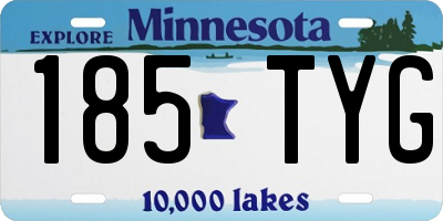 MN license plate 185TYG
