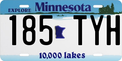MN license plate 185TYH