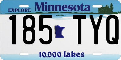 MN license plate 185TYQ