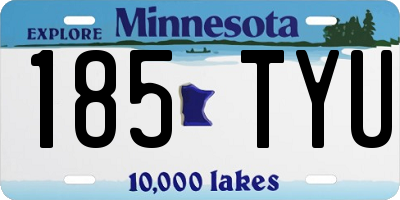 MN license plate 185TYU