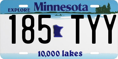 MN license plate 185TYY