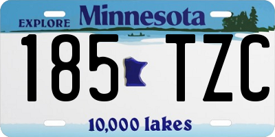 MN license plate 185TZC