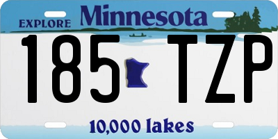 MN license plate 185TZP