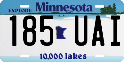MN license plate 185UAI