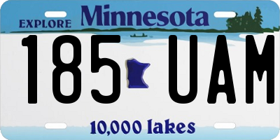 MN license plate 185UAM