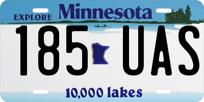 MN license plate 185UAS