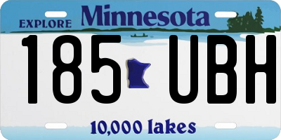 MN license plate 185UBH
