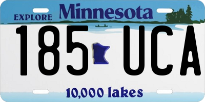 MN license plate 185UCA